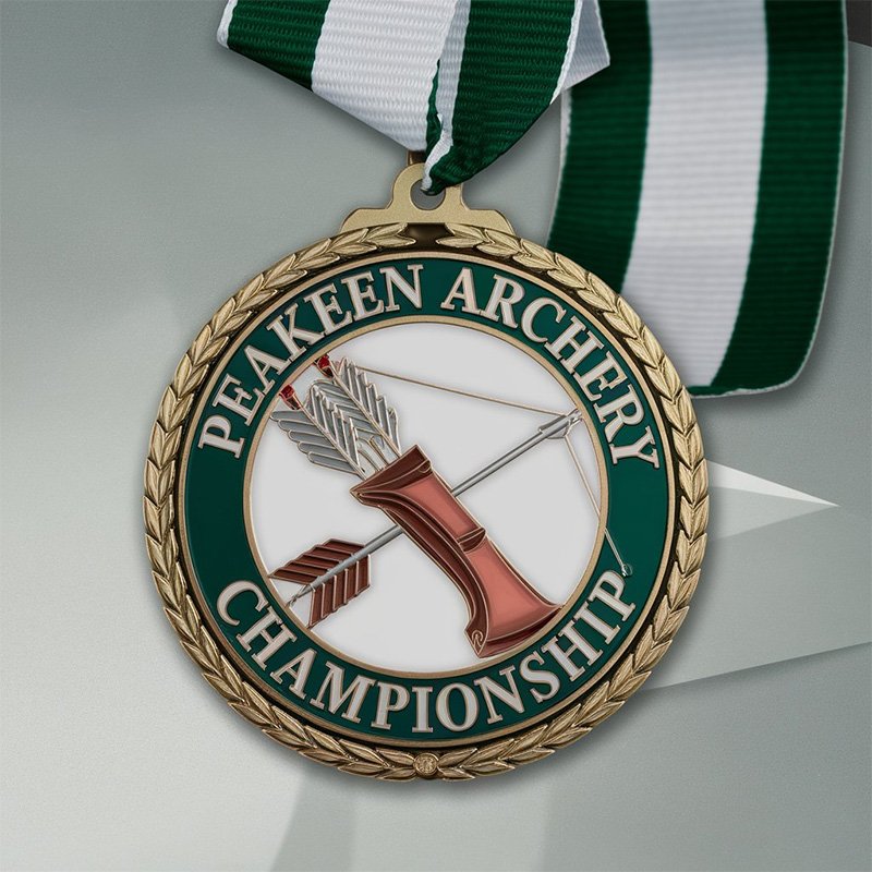 custom copper archery medals​ 8-3