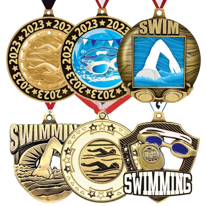 custom men's swimming medals​ 13-2