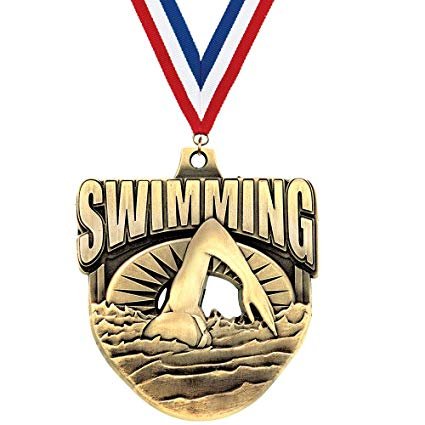 custom swimming gold medals​ 5-2