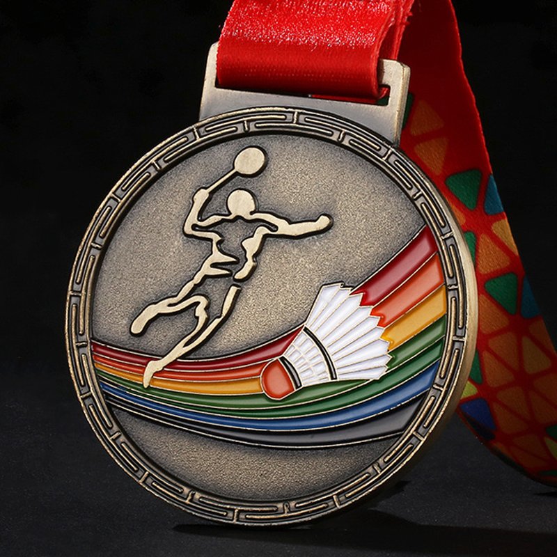 design custom badminton medals​ 4-2
