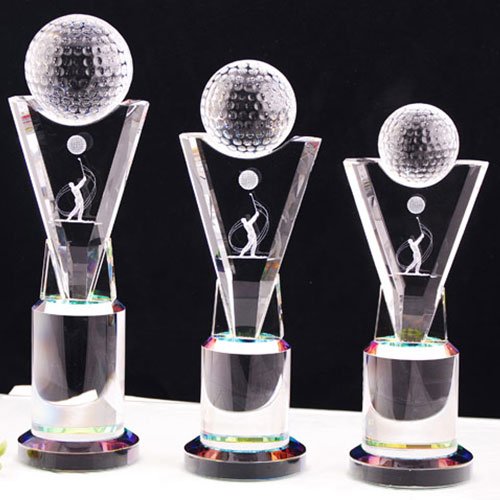 glass golf trophies​4