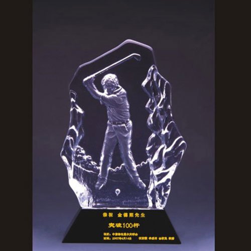 glass golf trophy​4