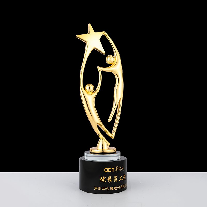 gold metal cup trophy​-02
