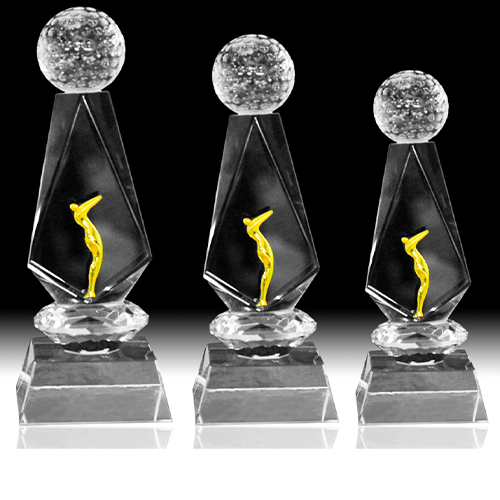 hole in one golf trophy​ bespoke19