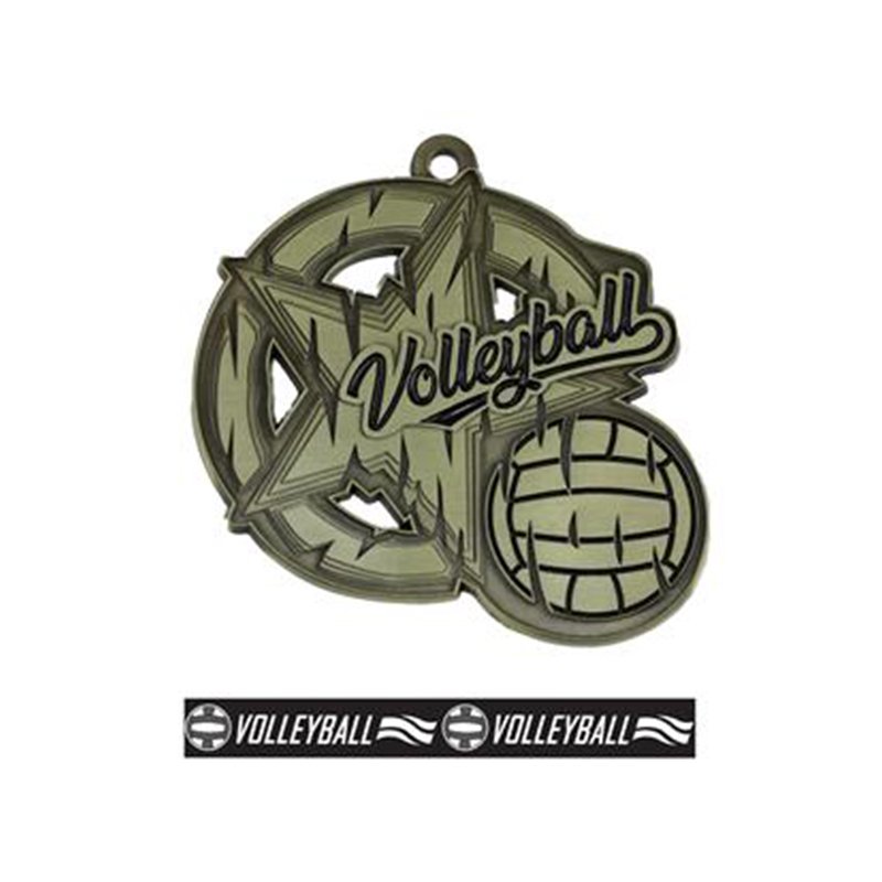 custom volleyball medal​ 12-3