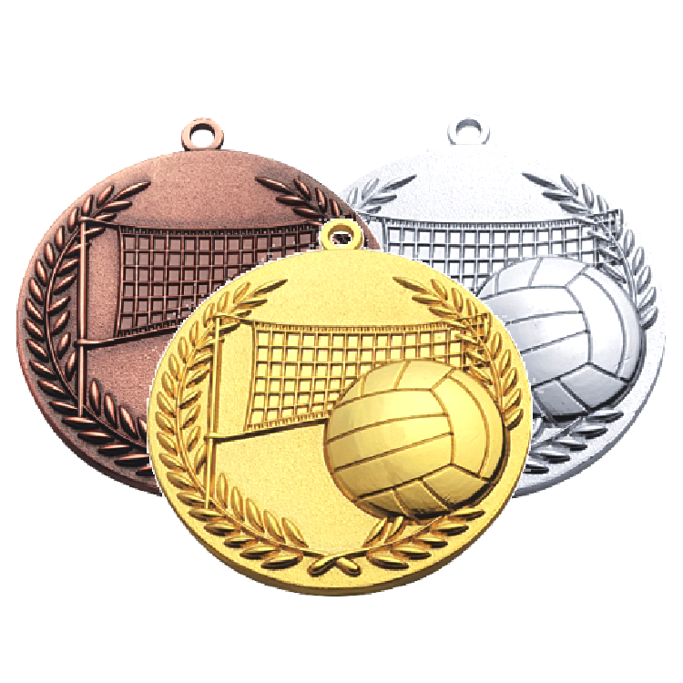 custom metal volleyball medal​ 13-1