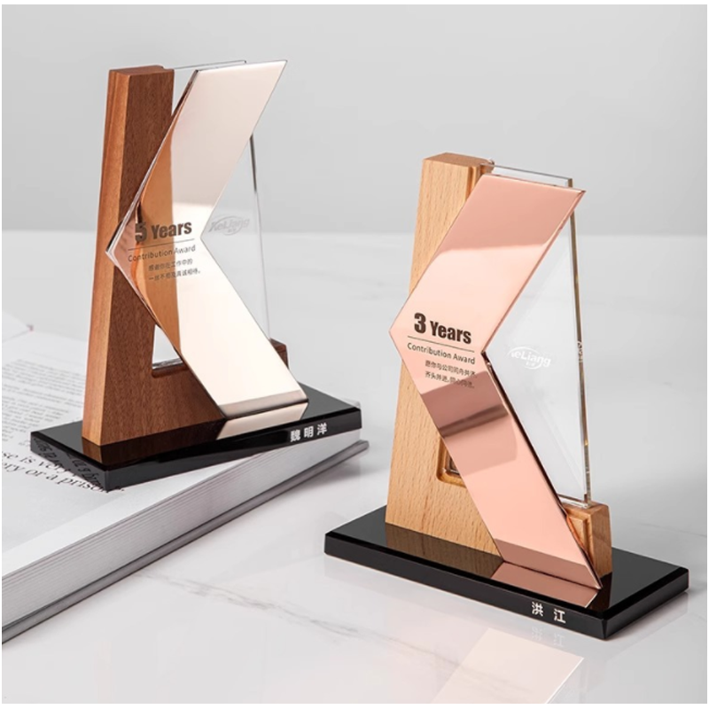 wood metal chinese gp trophy 02
