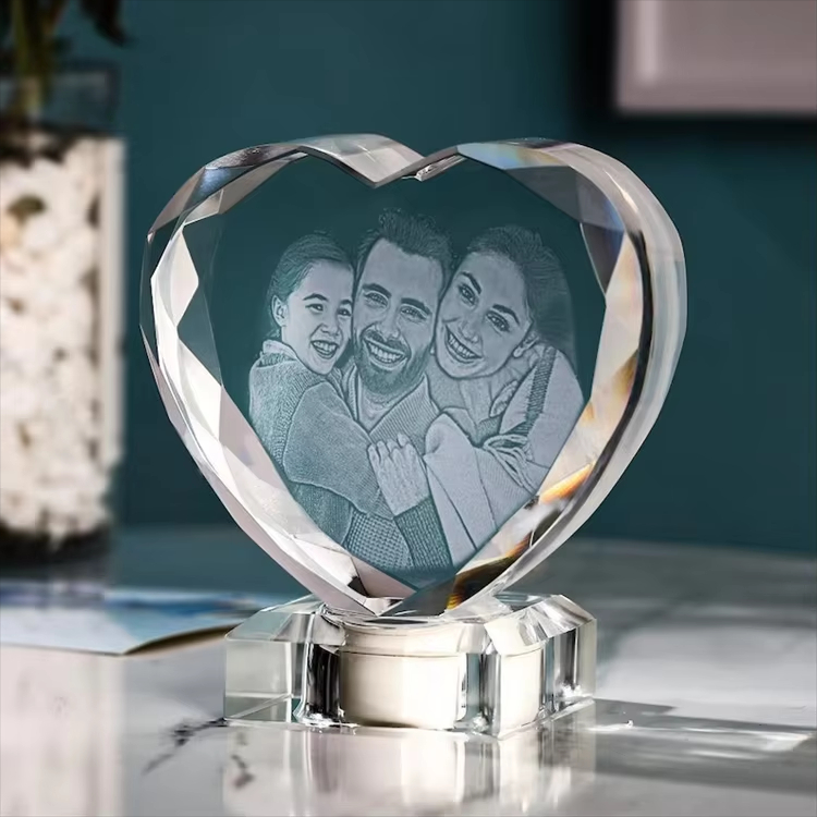 3D Laser Heart Trophy3
