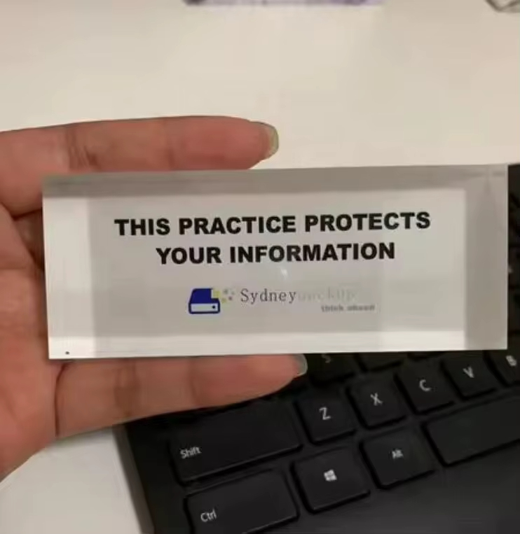 Acrylic Business Card Custom2