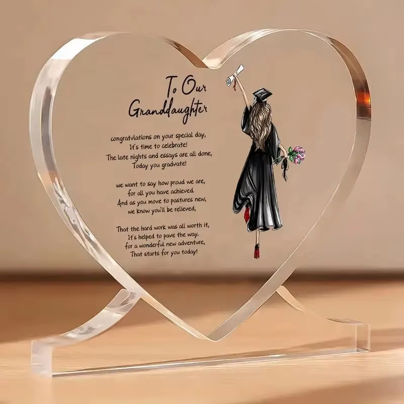 Acrylic Heart Trophy Design