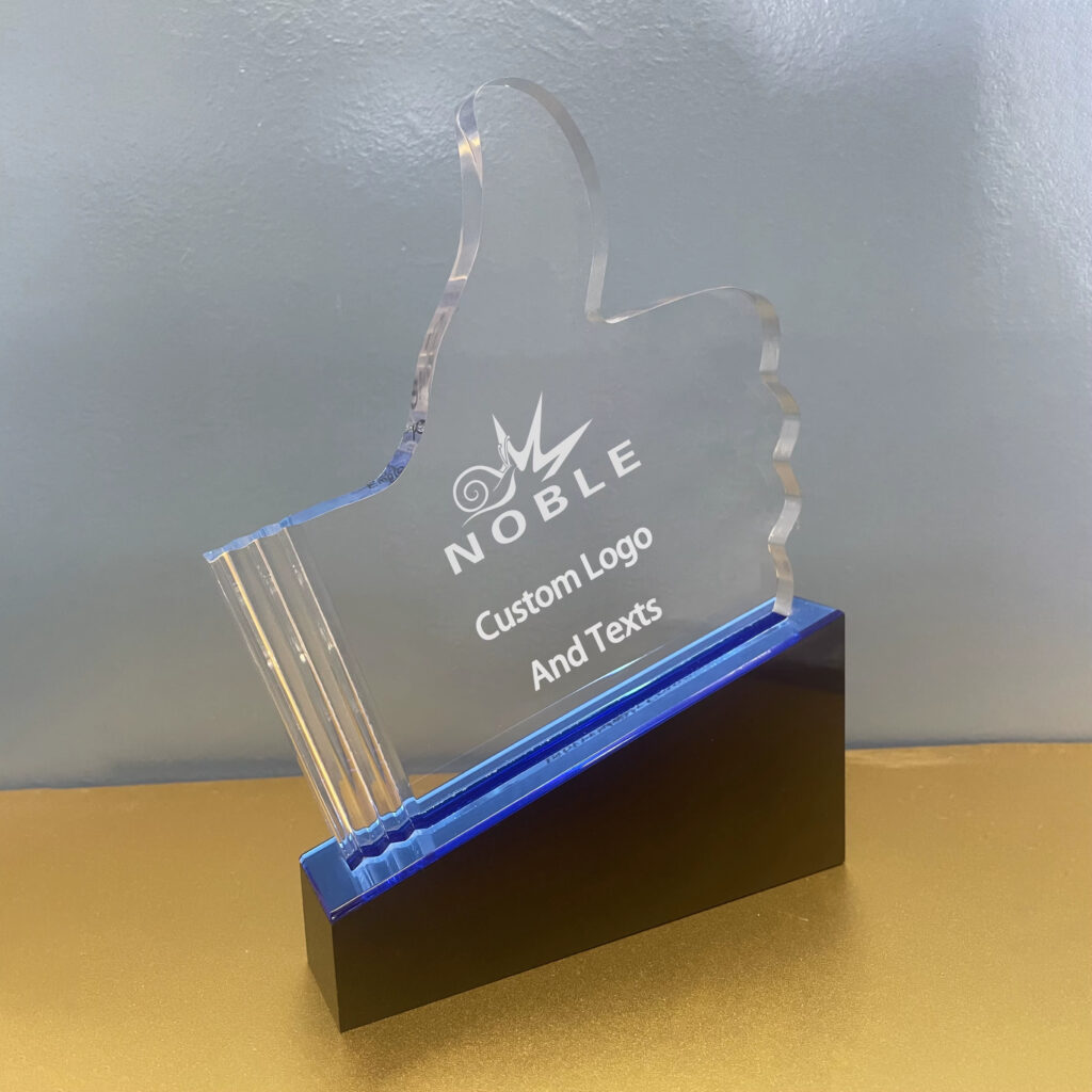 Acrylic Thumbs Up Trophy2