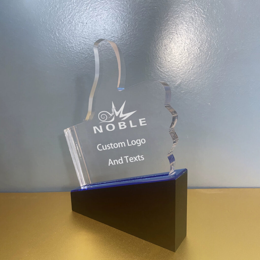 Acrylic Thumbs Up Trophy3