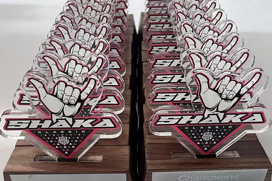 Acrylic Wood Trophy