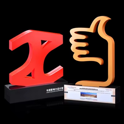 Aluminum Alloy Thumb Up Trophy2