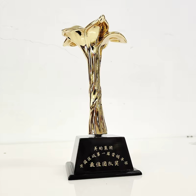 Floral Metal Trophy Custom-01