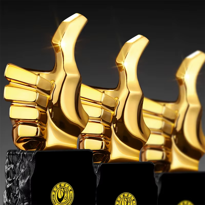 High-end thumbs-up trophy3