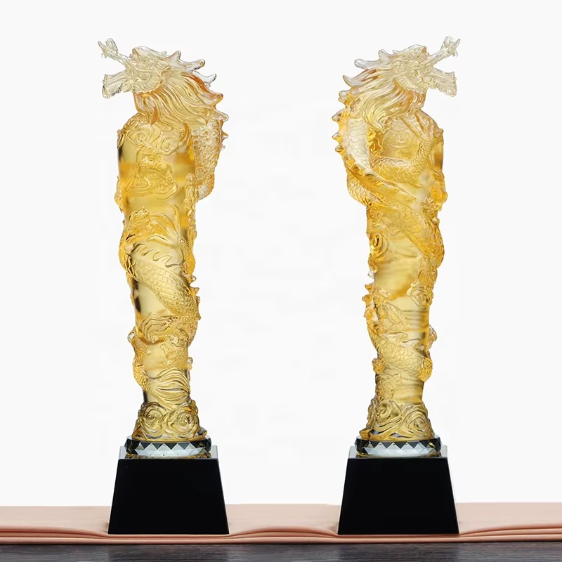 High-grade glazed dragon trophy2