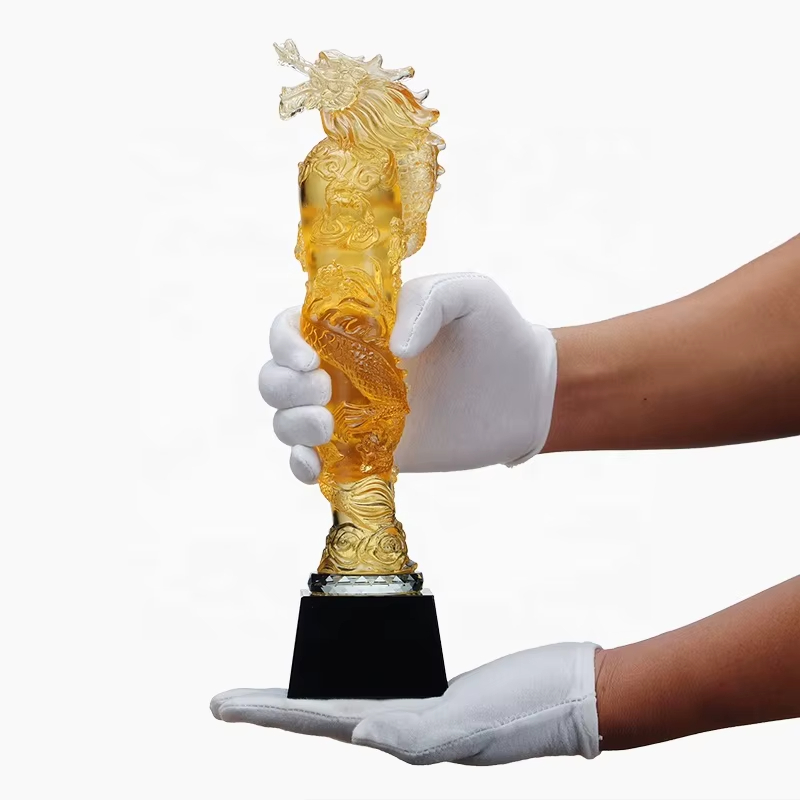 High-grade glazed dragon trophy3