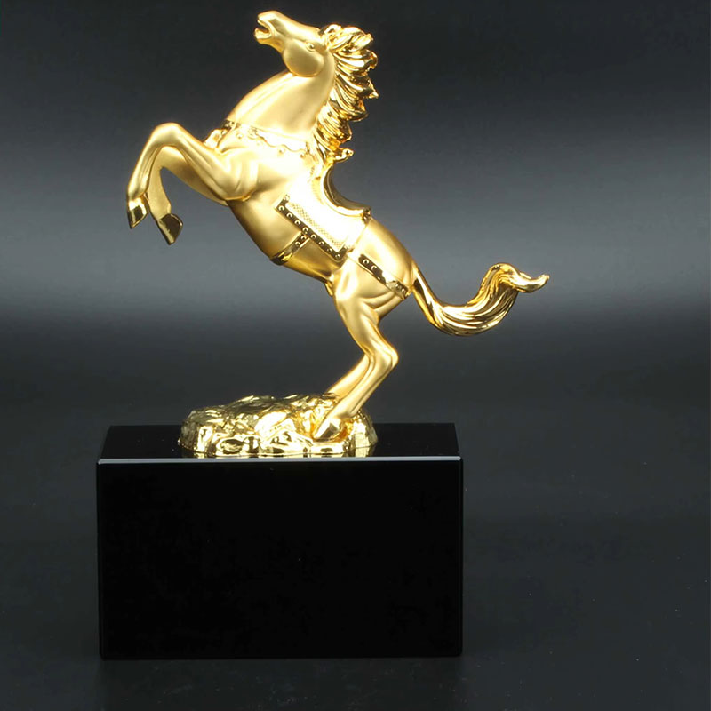 Metal Crystal Horse Trophy1