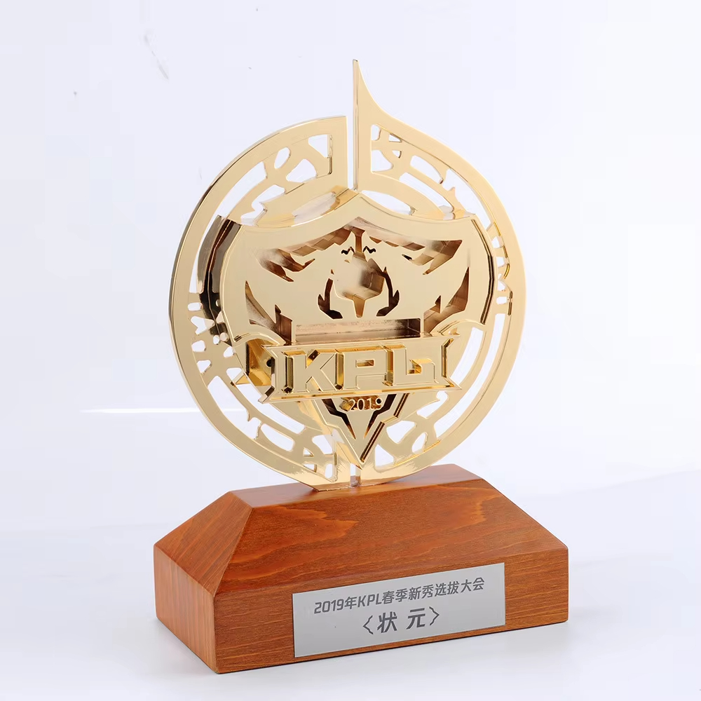 Metal Wooden Trophy Award-01