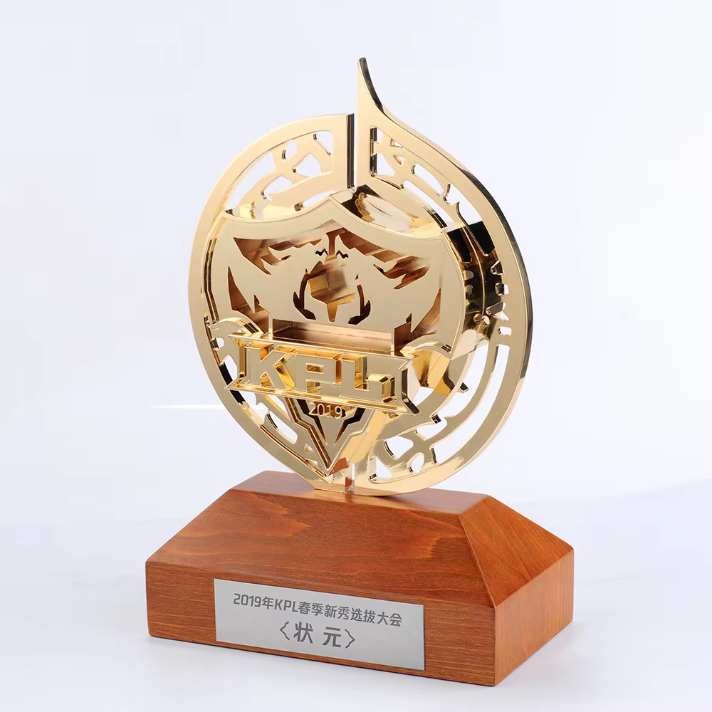 Metal Wooden Trophy Award-02