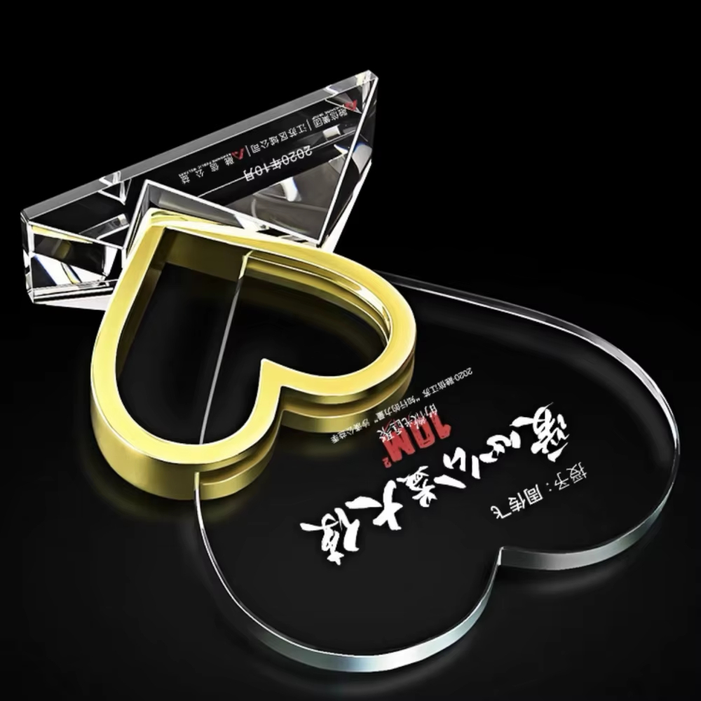 Metal crystal star trophy3