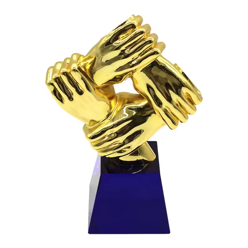 Resin Handshake Trophy1