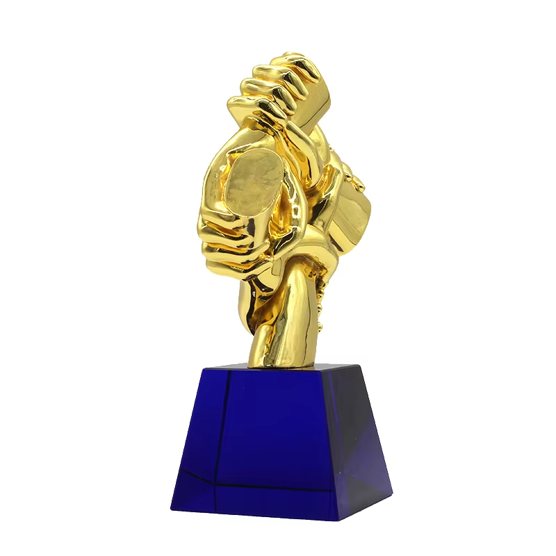 Resin Handshake Trophy4
