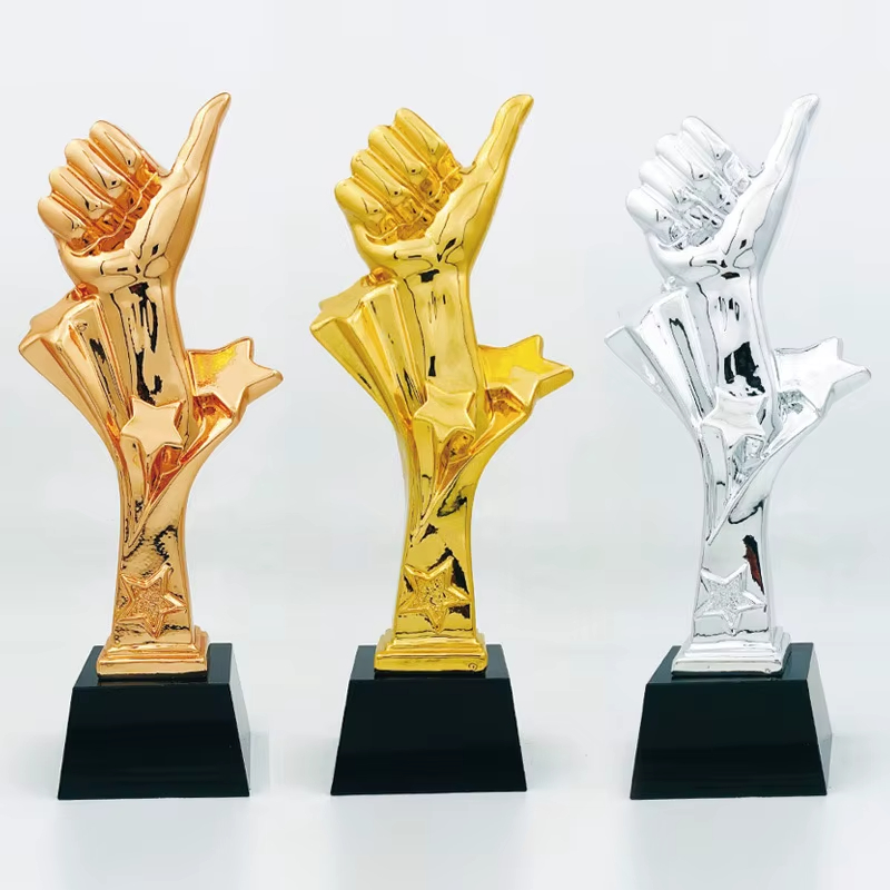 Resin thumbs up trophy1