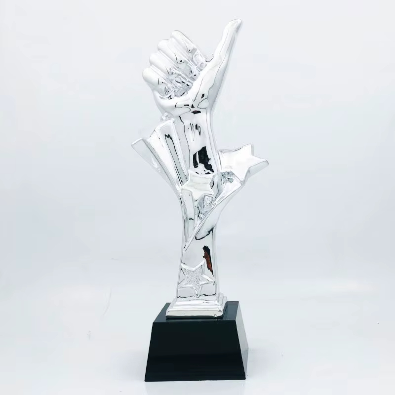 Resin thumbs up trophy2