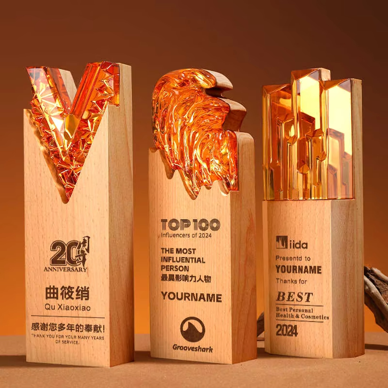 Solid wood trophy custom-03