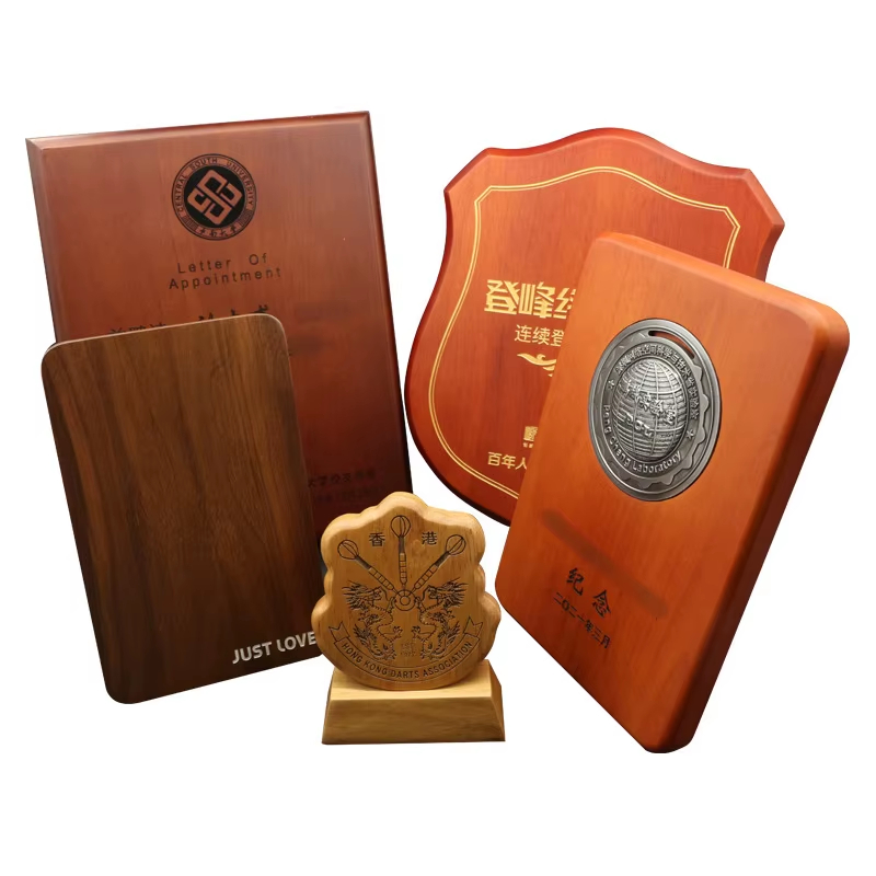 Wooden plaque award custom-06