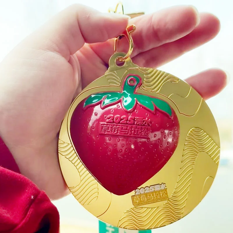 Strawberry Fridge Magnet Medal5
