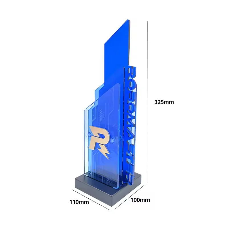 Acrylic logo award trophy2