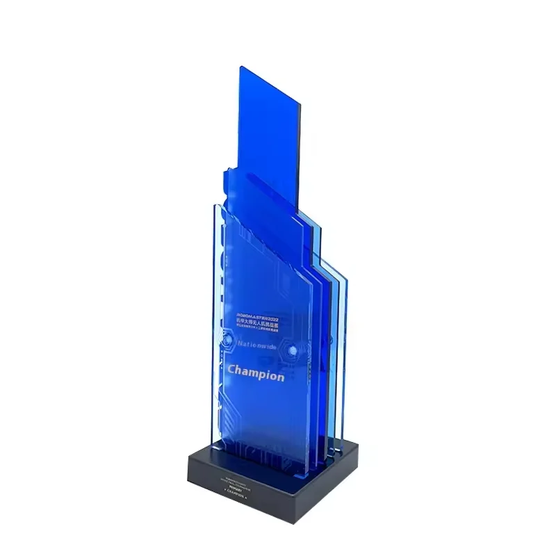 Acrylic logo award trophy3