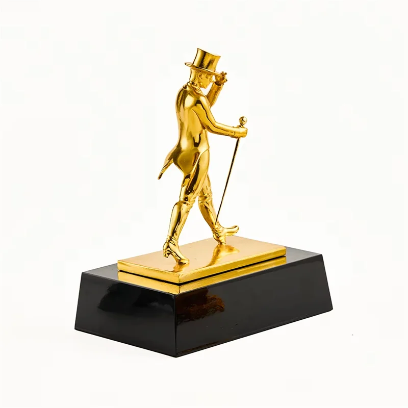 Electroplated 24k gold trophy3