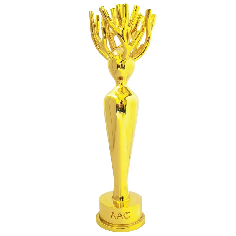 Electroplated 24k real gold trophy1
