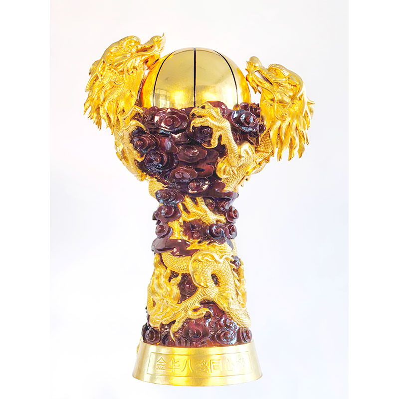 Hand-carved wood trophy1