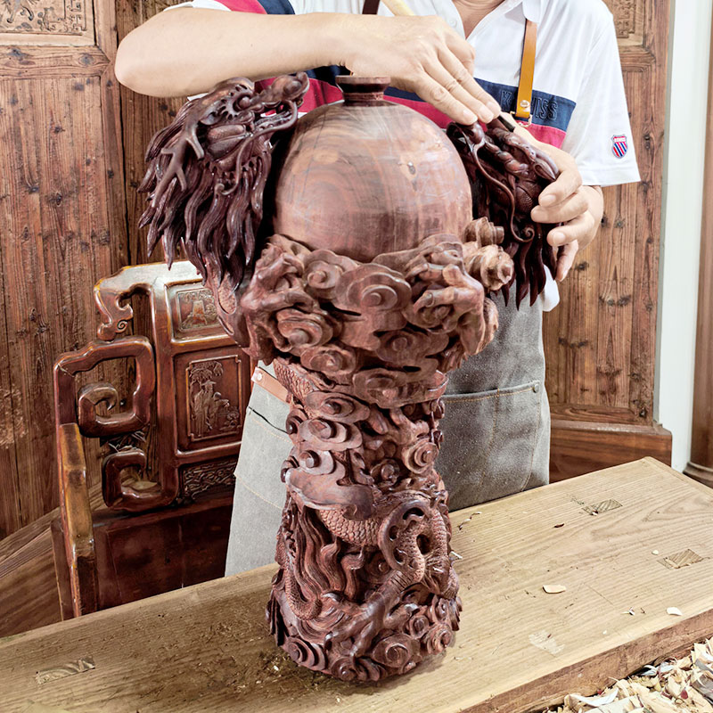 Hand-carved wood trophy5