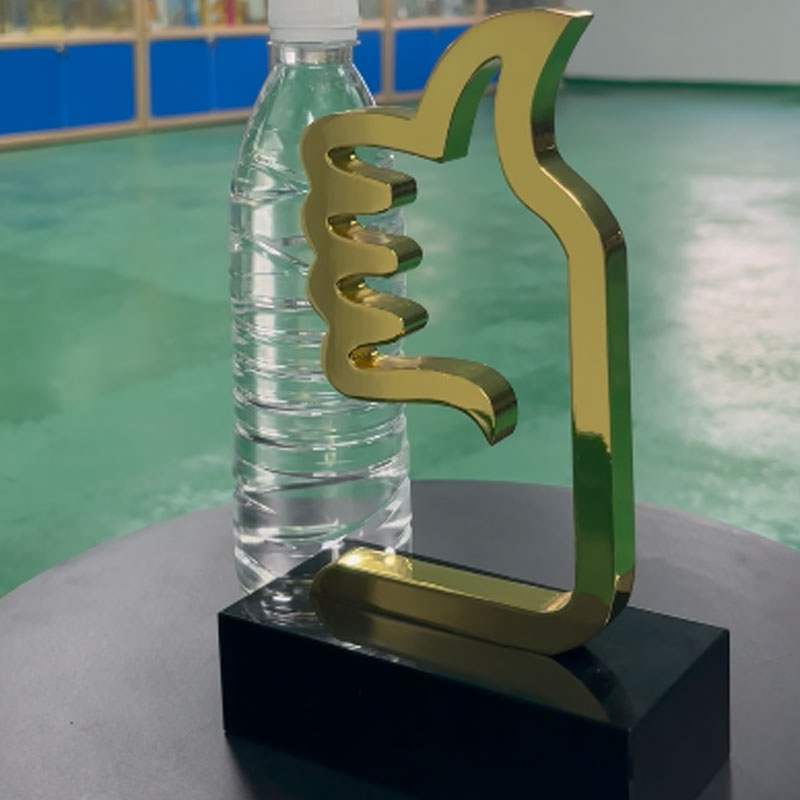 Metal Thumbs Up Trophy