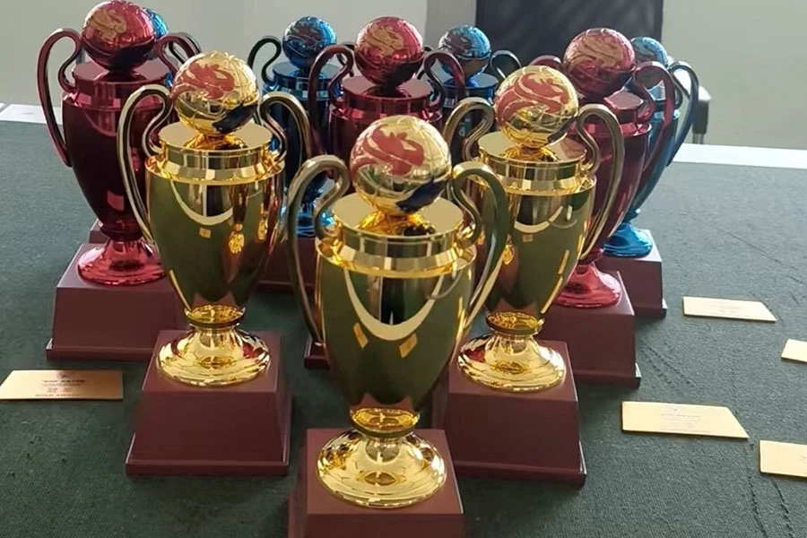 Metal custom large trophy