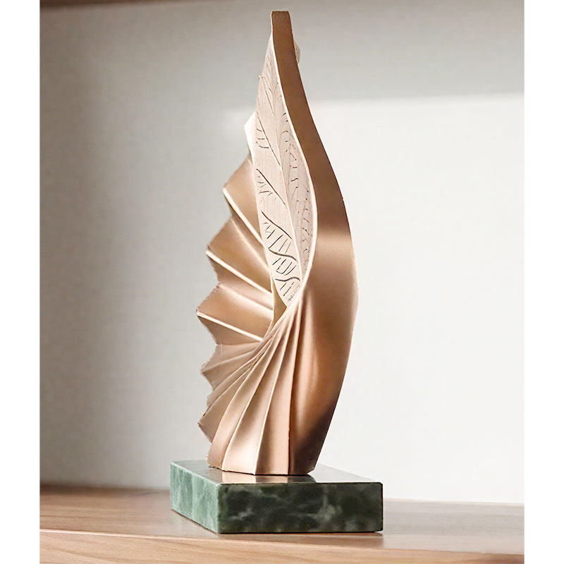 Metal trophy with marble base3