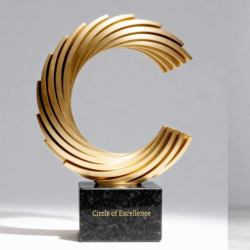 Personalized logo metal trophy1