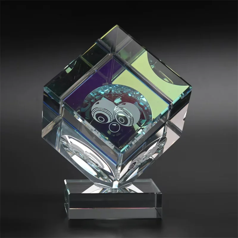 Square 3D Corroded Crystal Block1