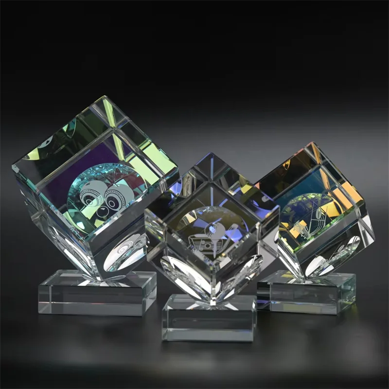 Square 3D Corroded Crystal Block4