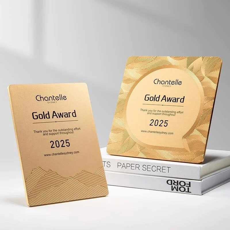 Engraved metal plate trophy1