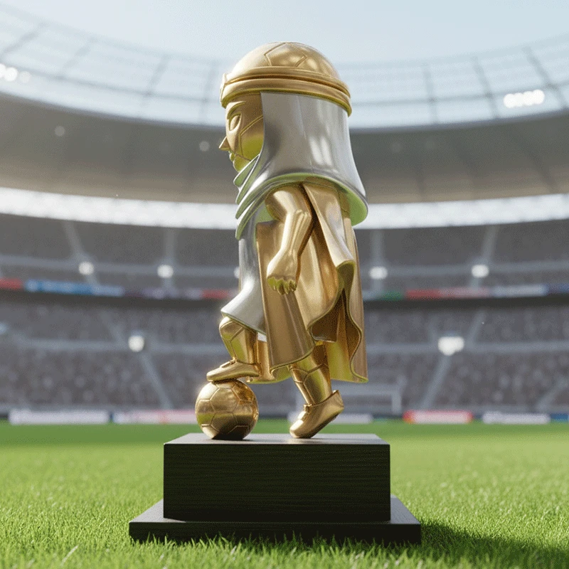 Custom Laeeb metal trophy - Trophy Medal Badge Commemorative Coin Keychain Fridge Magnet Ornament Model Design wholesale custom supplier Laeeb trophy model2