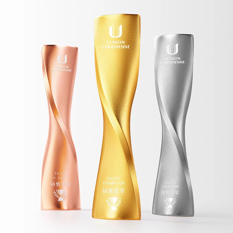 Sandblasted metal trophy1