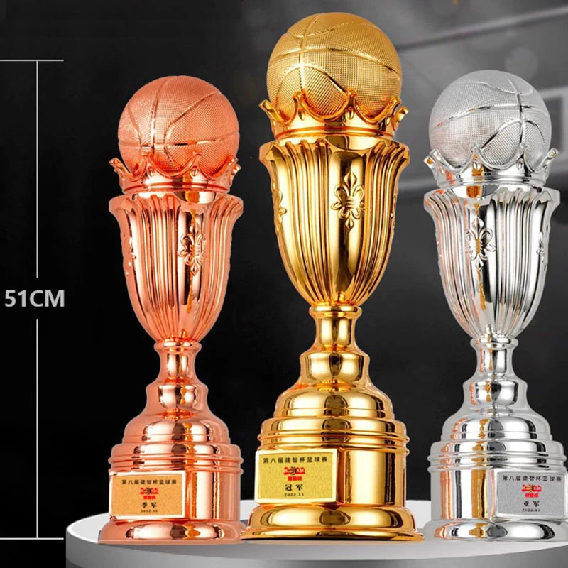 Large Resin Basketball Trophy - Trophy Medal Badge Commemorative Coin Keychain Fridge Magnet Ornament Model Design wholesale custom supplier ready-made large metal basketball trophy1