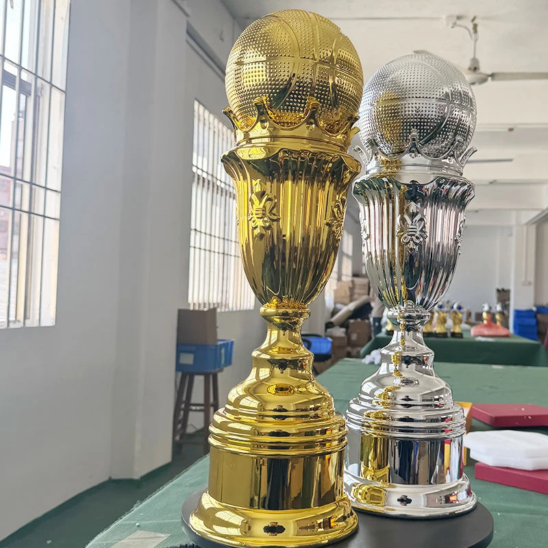 Large Resin Basketball Trophy - Trophy Medal Badge Commemorative Coin Keychain Fridge Magnet Ornament Model Design wholesale custom supplier ready-made large metal basketball trophy4